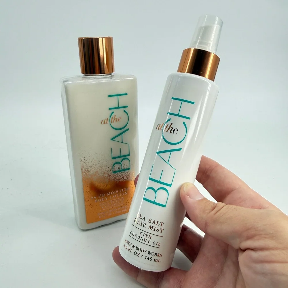 Bath & Body Works Lotion & Hair Mist Women OS White At The Beach Set - Picture 14 of 15